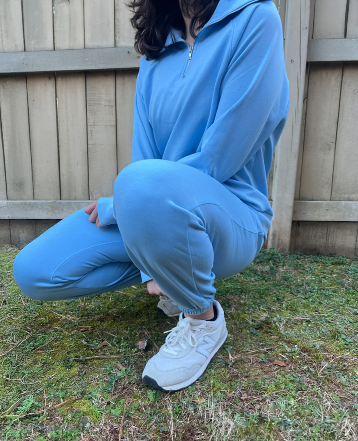 Quarter Zip Top & Jogger Travel Modal Set