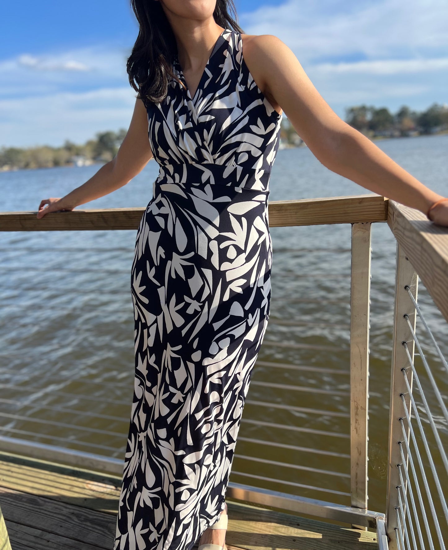 Sleeveless Floral print Maxi Dress