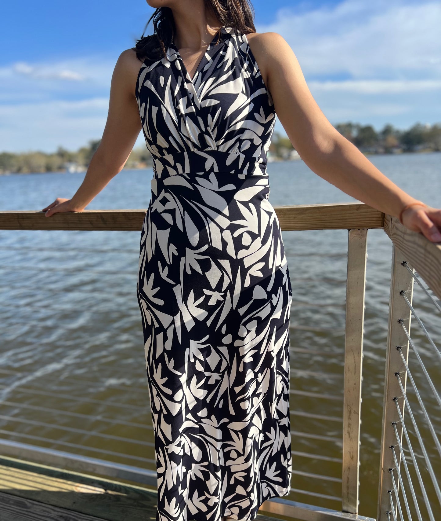 Sleeveless Floral print Maxi Dress