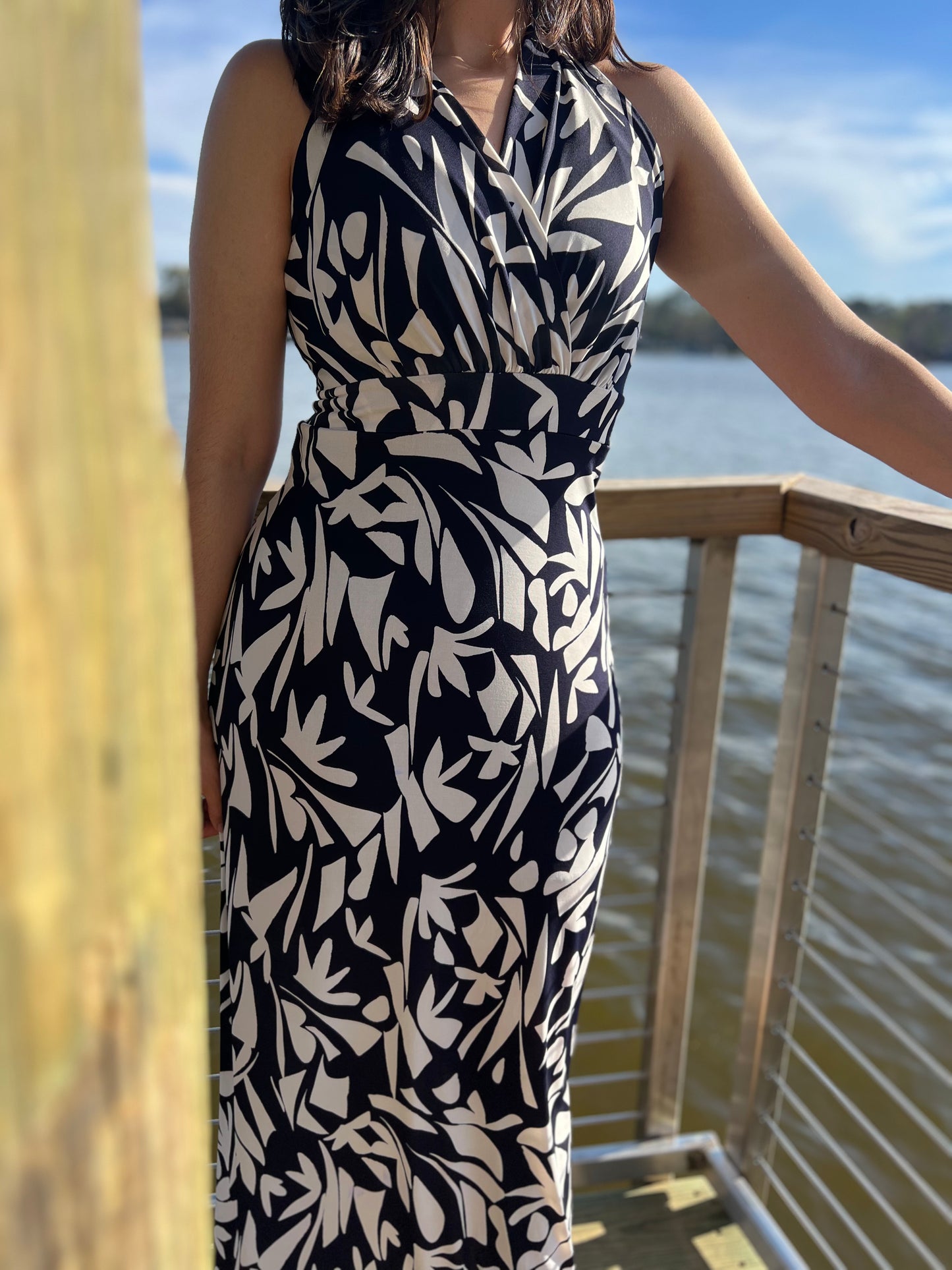 Sleeveless Floral print Maxi Dress