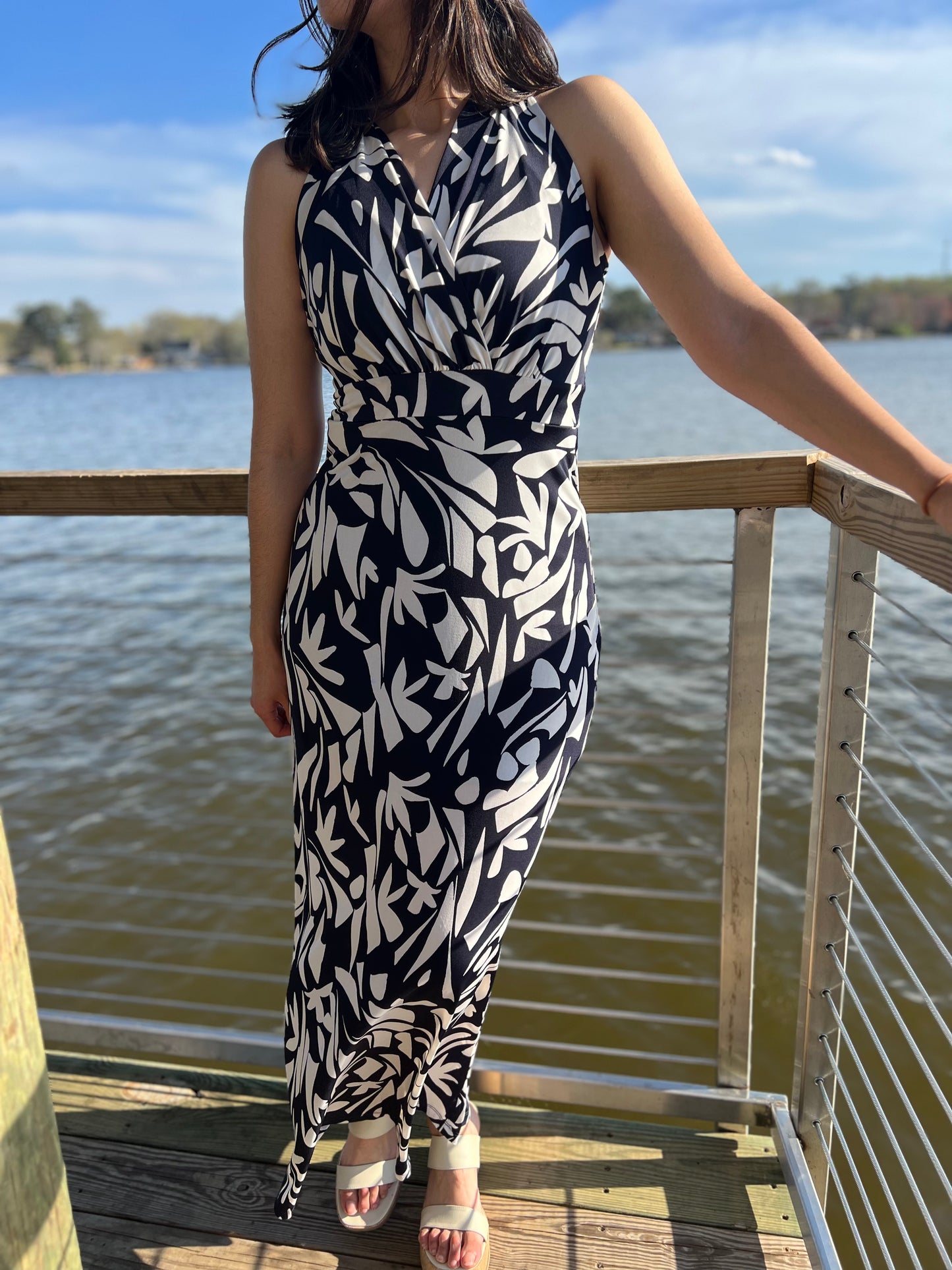Sleeveless Floral print Maxi Dress