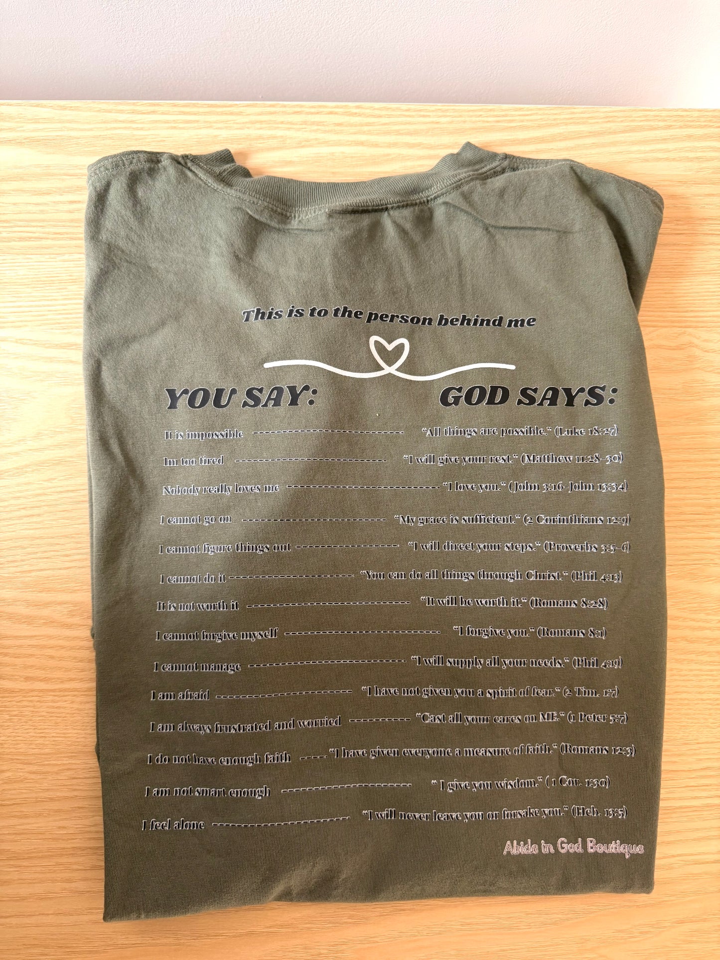 To the Person Behind Me Tee